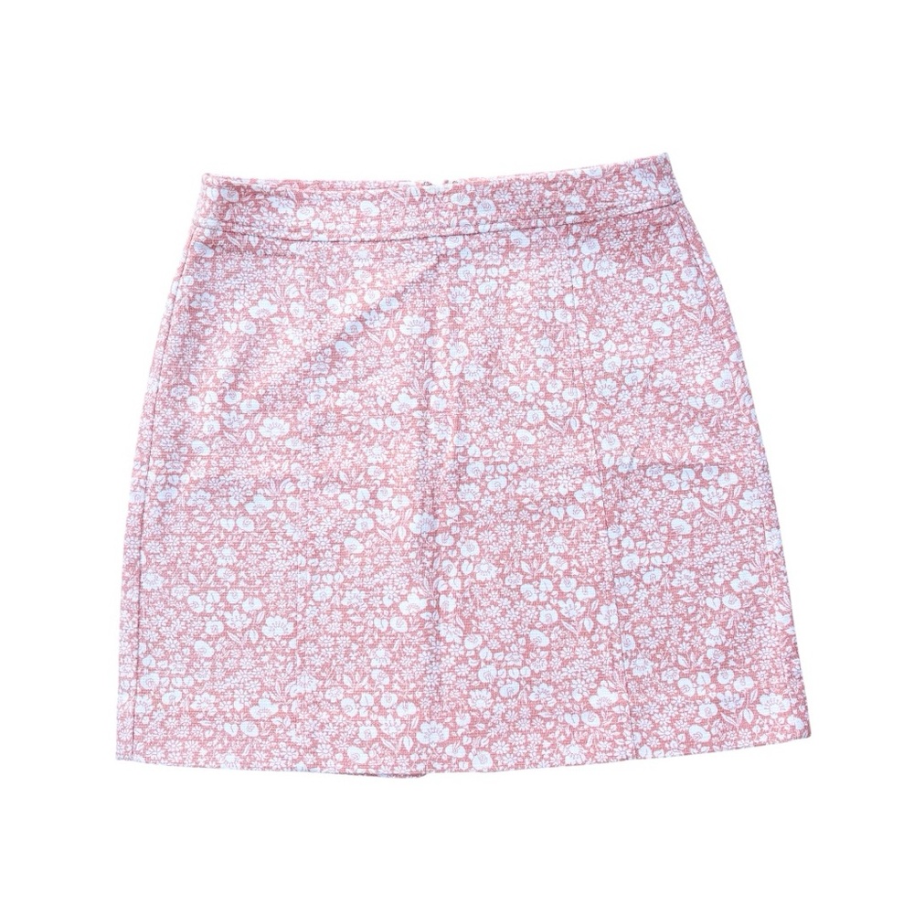 LOFT Blush Floral Mini Skirt